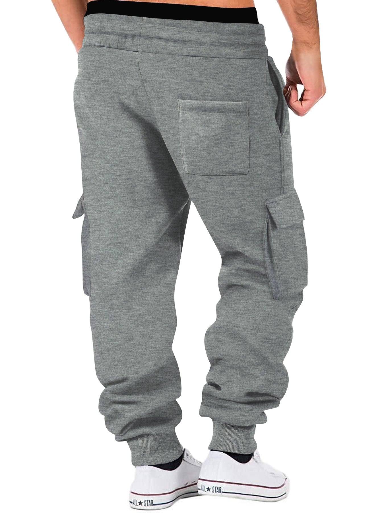 Men's Cargo Pants Joggers Workout Cargo Pants Comfortable and Breathable Outdoor Casual Wearable Running Cycling Multi-Pocket