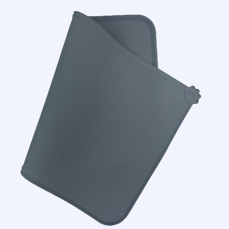 Tapete de Silicone Antiderrapante para Comida de Animais de Estimação Tapete Impermeável para Tigela de Cães Gatos Comedouro de Água Antiderramamento Proteção de Chão de Inverno