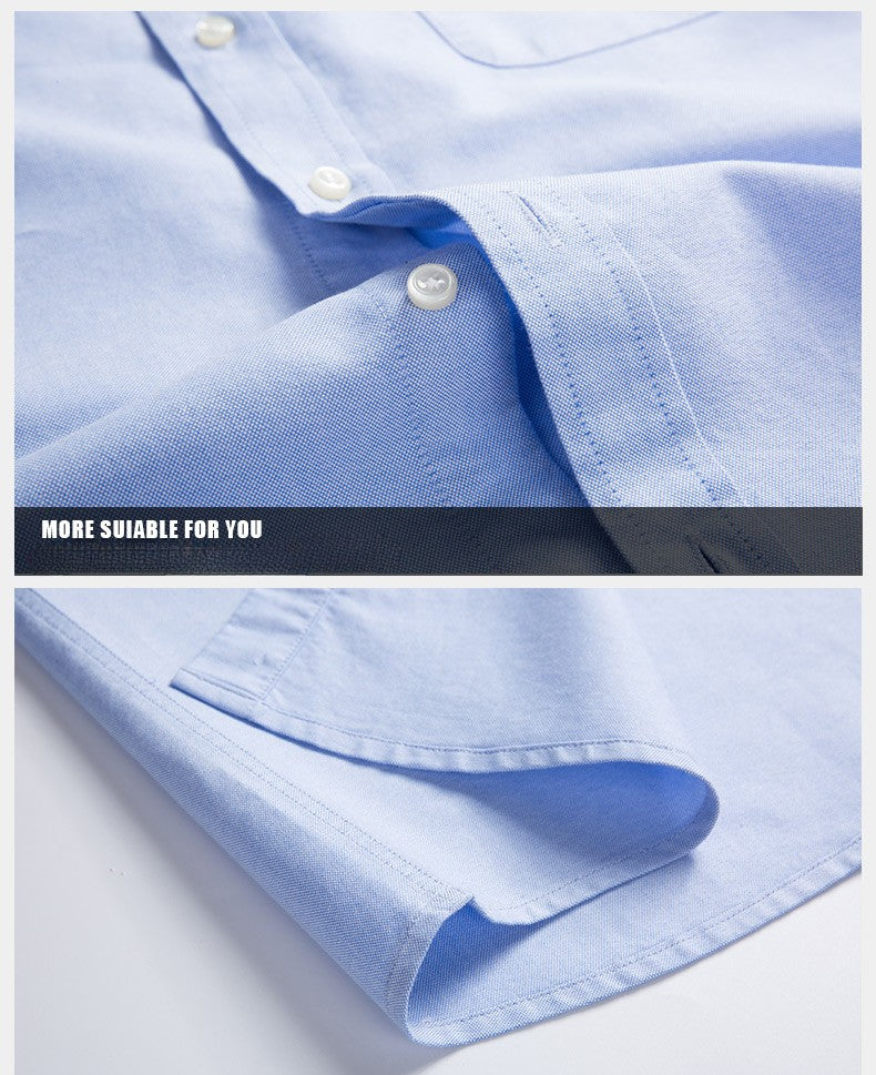 New in shirt plus size 8xL long-sleeve 100%cotton shirts for men slim fit formal plain shirt soft white black office clothes
