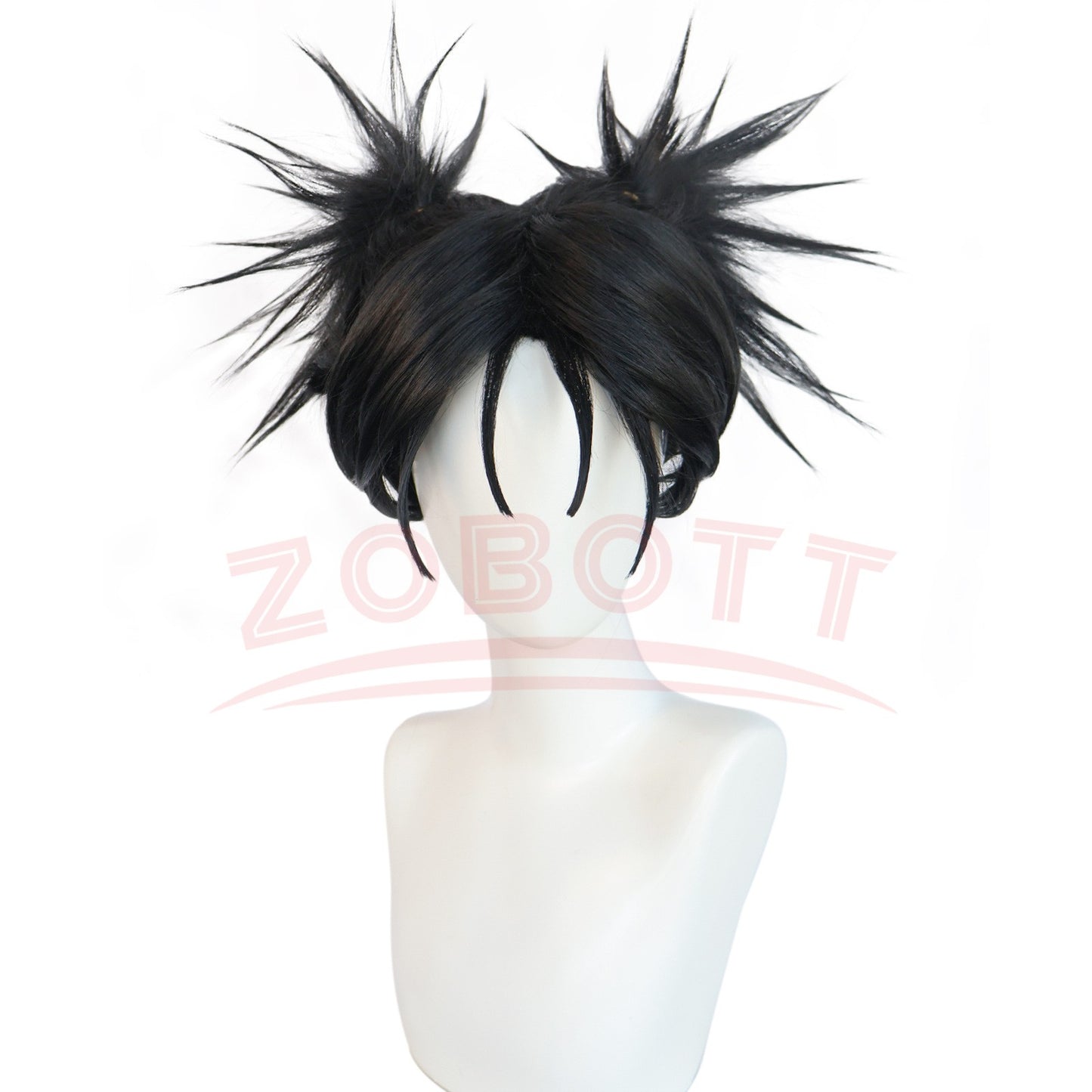 Jujutsu JJK Manga Choso Cosplay Wig Anime Jujutsu Kaisen Black Double Ponytail Hair Sticker Itadori Yuji Halloween Wig Women Men