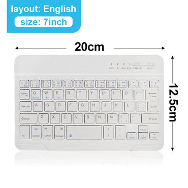 Teclado Bluetooth Mini Teclado 200mAh Recarregável Teclado Silencioso Sem Fio Teclado Gamer para Laptop Tablet Mac OS Windows