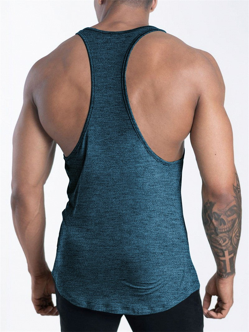 Men's Sports Fitness Tank Top Summer GYM Training Undershirt Running Basketball Quick Drying Breathable loose Tank Top men tops
