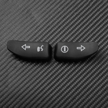 Motorcycle Turn Signal Extension Caps Black Extended Cover Switch Button For Harley Touring Electra Glide Road Glide FLHX 16-19