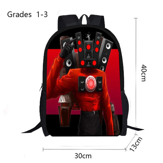 Skibidi Toilet Children Backpack Kids School Bags for Boys Anime Skibidi Backpack Girls Cartoon Waterproof Primary Book Bag