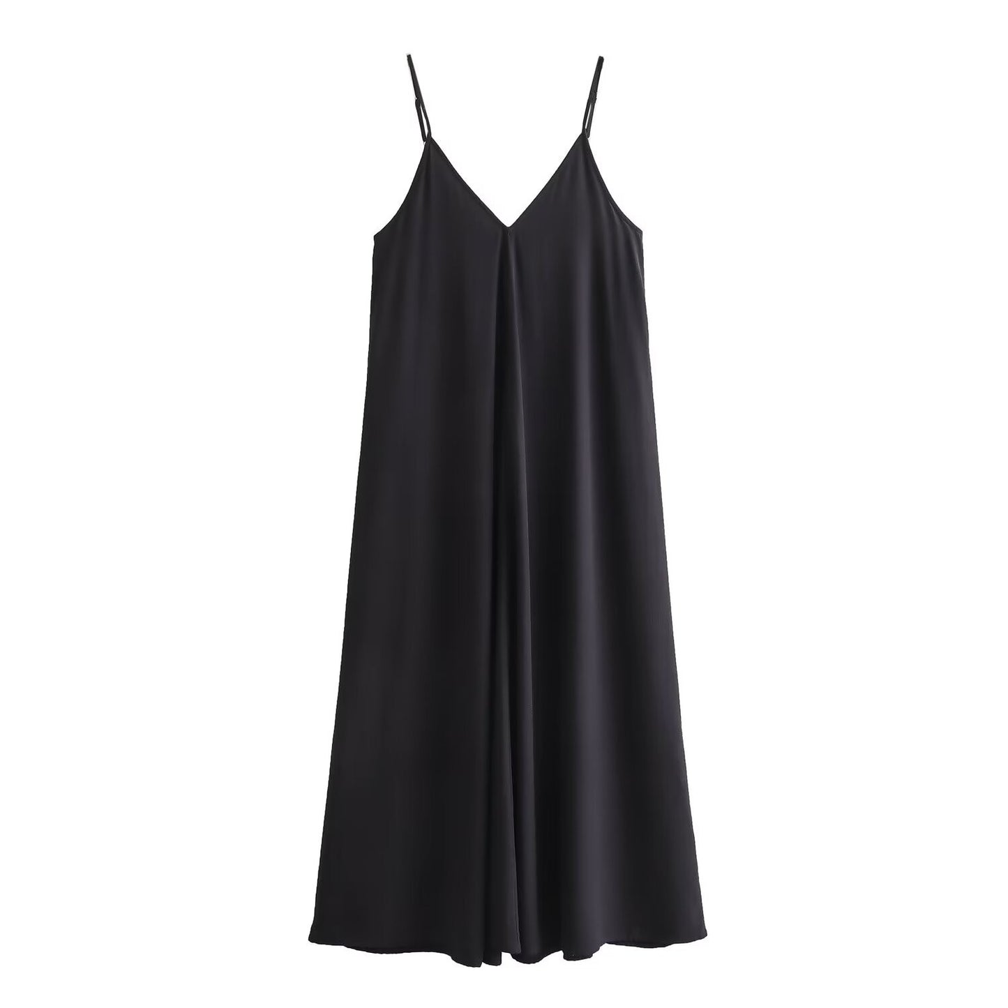 MUJER Black Slip Long Dresses for Women Red Draped Summer Dress Woman 2025 Sexy
