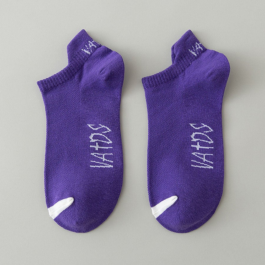 5 Pairs New Summer Cotton Men's Socks Short Thin Casual Mesh Breathable Boat Socks Fashion Comfortable Street Style Sockke Gift