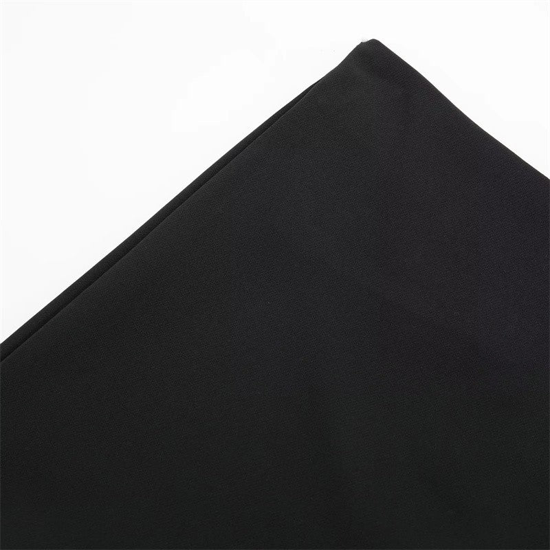 MUJER 2025 Asymmetric Skort For Women Black High Waist Mini Skirt Shorts Women C