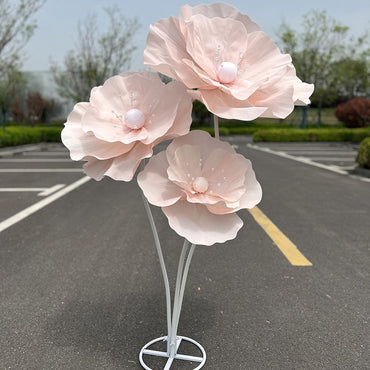170cm Giant Artificial Flowers Poppy Wedding Decoration Flower Wedding Party Supplies Stage Layout Road Guide Flowers Home Decor
