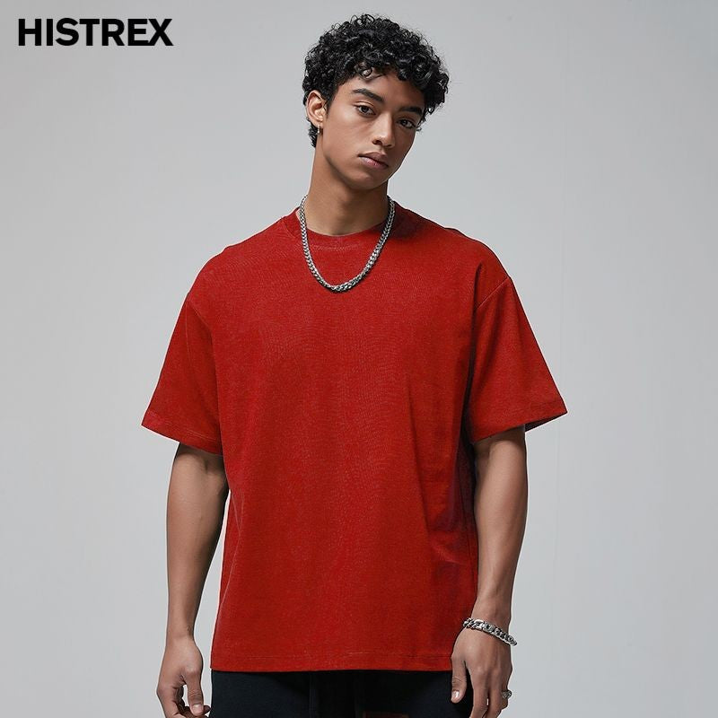 100 Heavy Weight Cotton T shirt For Men Women,Short Sleeve Plain Tops,Solid Oversized Tee Shirts,Quality Clothing 6.8oz 230gsm