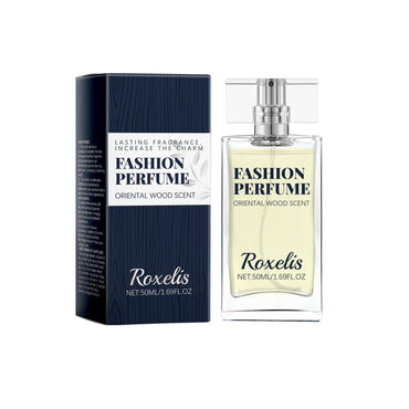 Roxelis 50ml Sandalwood Perfume Men Pheromone Freshing Fragrance Oriental Wood Flirting Dating Long Lasting Scent Perfume Spray