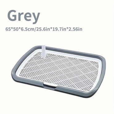 Vaso Sanitário para Treinamento de Cães, Suporte Plástico para Tapete Higiênico de Cães com Rede Removível, Bandeja Sanitária Reutilizável para Treinamento de Cães para Animais de Estimação