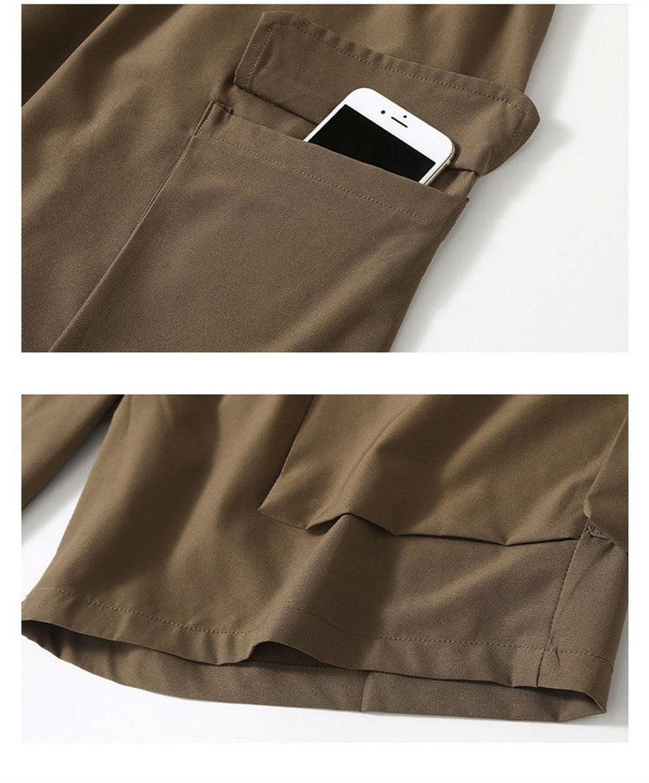 Summer Cargo Shorts Men 12XL Plus Size Shorts Fashion Casual Short Pants Male Summer Elastic Waist Shorts Big Size 12XL