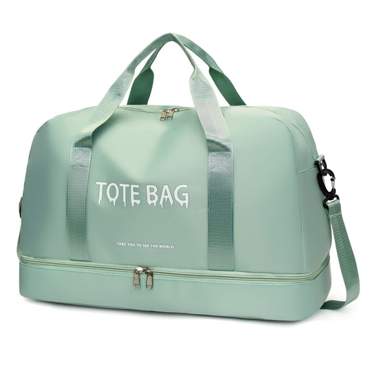 Multifunctional Large-Capacity Travel Duffle Bag with Adjustable Shoulder Strap, Durable Nylon Casual Gym Bag for Sports