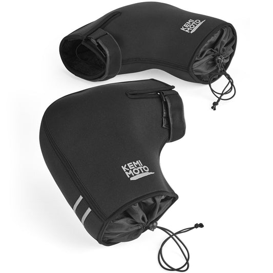 KEMIMOTO Motorcycle Handlebar Gloves Hand Bar Winter Gloves Windproof Waterproof Washable For Scooter ATV Snowmobile