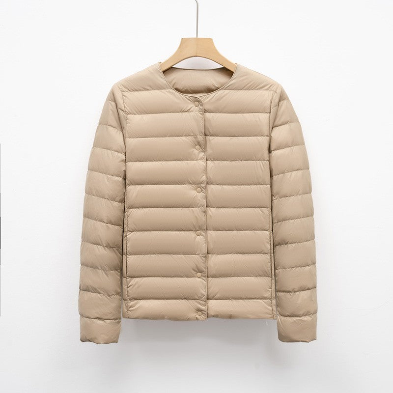12 Colors Women Long Sleeves 90% White Duck Down Female Slim Warm Inner Ultra Lightweight Packable Ski Jacket Down Liner Jackets