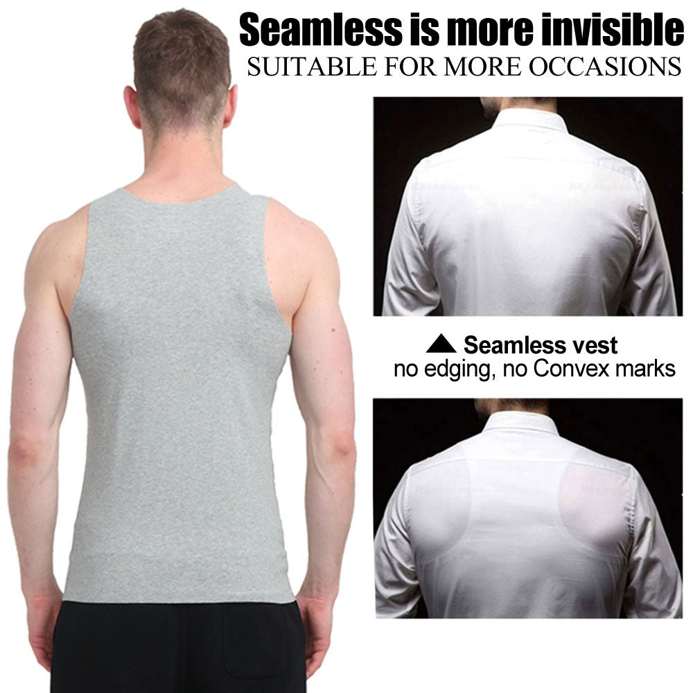 3Pieces/Lot Seamless Sleeveless Undershirt Tank Top Men Fitness Shirts Mens Body
