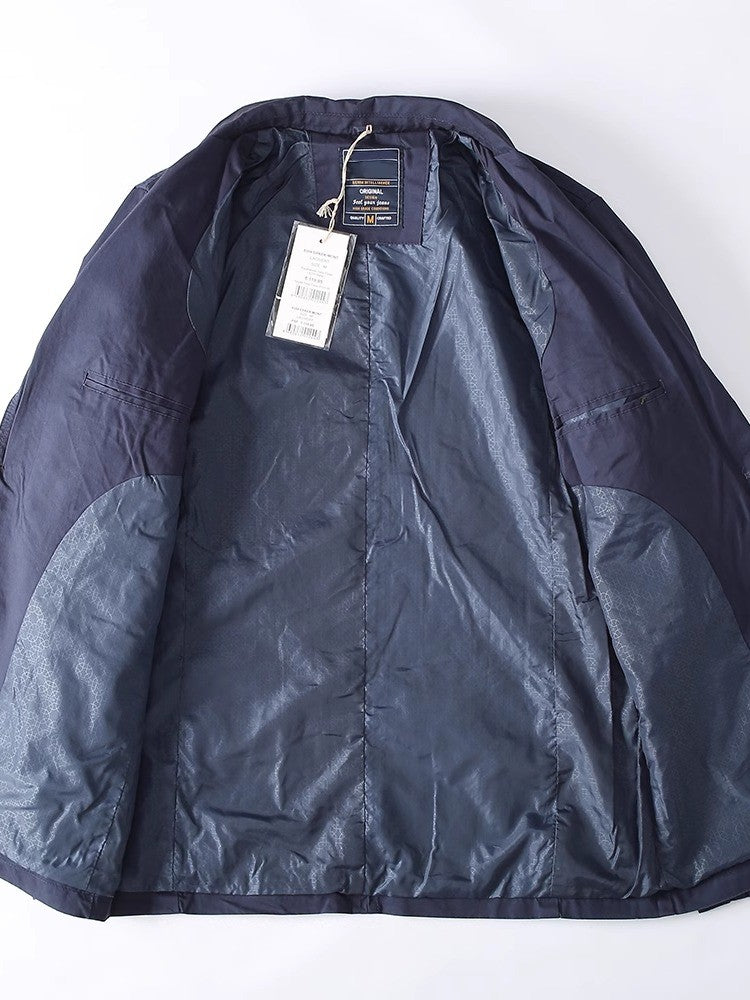 Turkey High Quality 100% Cotton Yarn Washed Breathable Autumn Men's Casual Blazer Suit Light Versatile Suit Coats Citboys Cool