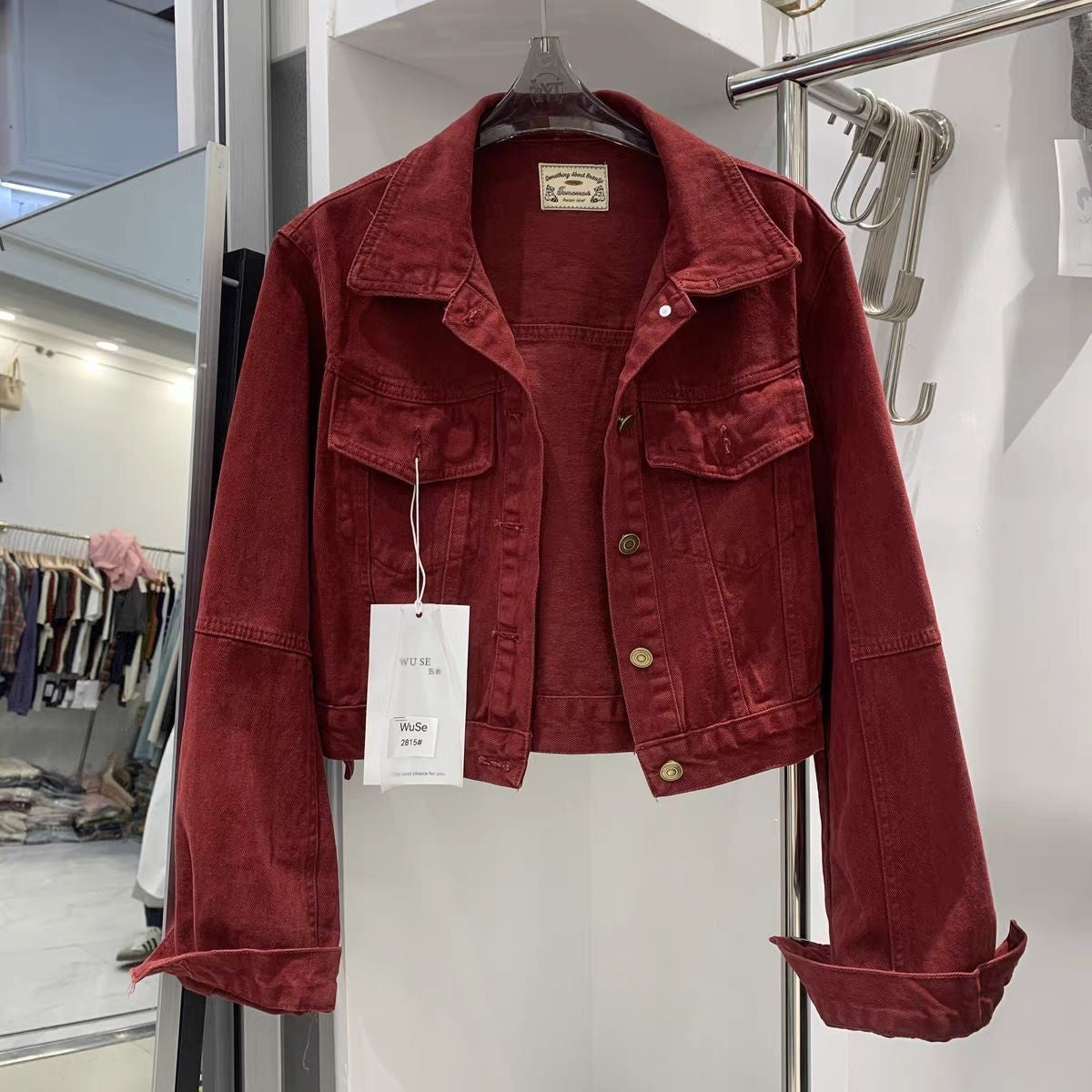 Blue Denim Top Women Autumn Classic Style Short Coat New Korean Fashion Chic Pockets O-Neck Female Ropa De Mujer Loose Jackets