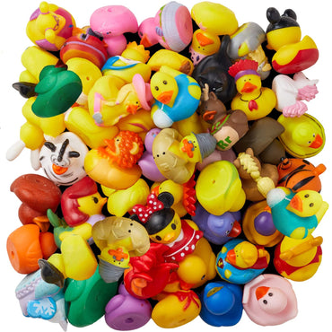 50/100/150pcs Rubber Duck for Jeeps Ducking 2" Bulk Floater Duck for Kids - Baby Bath Toy Assortment - Party Favors, Birthdays,