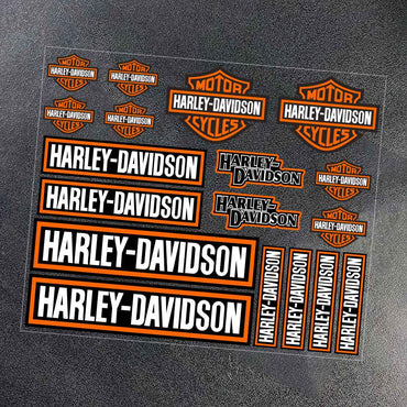 Reflective Harley Davidson Sticker Logo Motorcycle Tank Helmet Letter Emblem Decal Kit