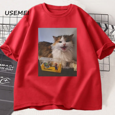 Forsaken Skin 007n7 Love Cat T Shirt Men Women Game Cosplay Tshirt Funny Graphic Tees Cotton Short Sleeve Round Neck T-shirt