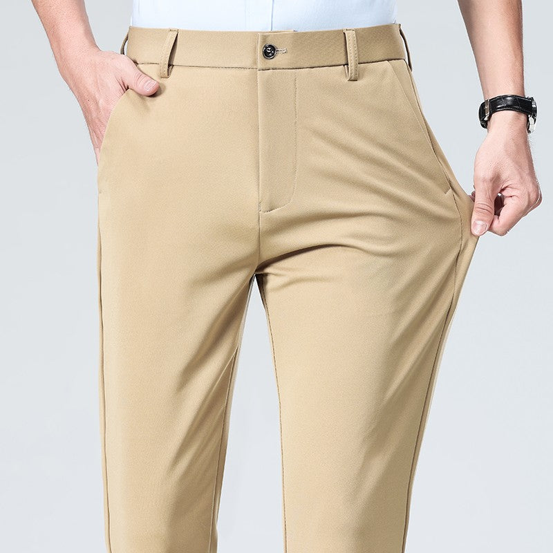 Spring Summer Mens Stretch Casual Pants Classic Business Dress Pants Khaki Suit Pants Formal Dress Pants Male Black Trousers