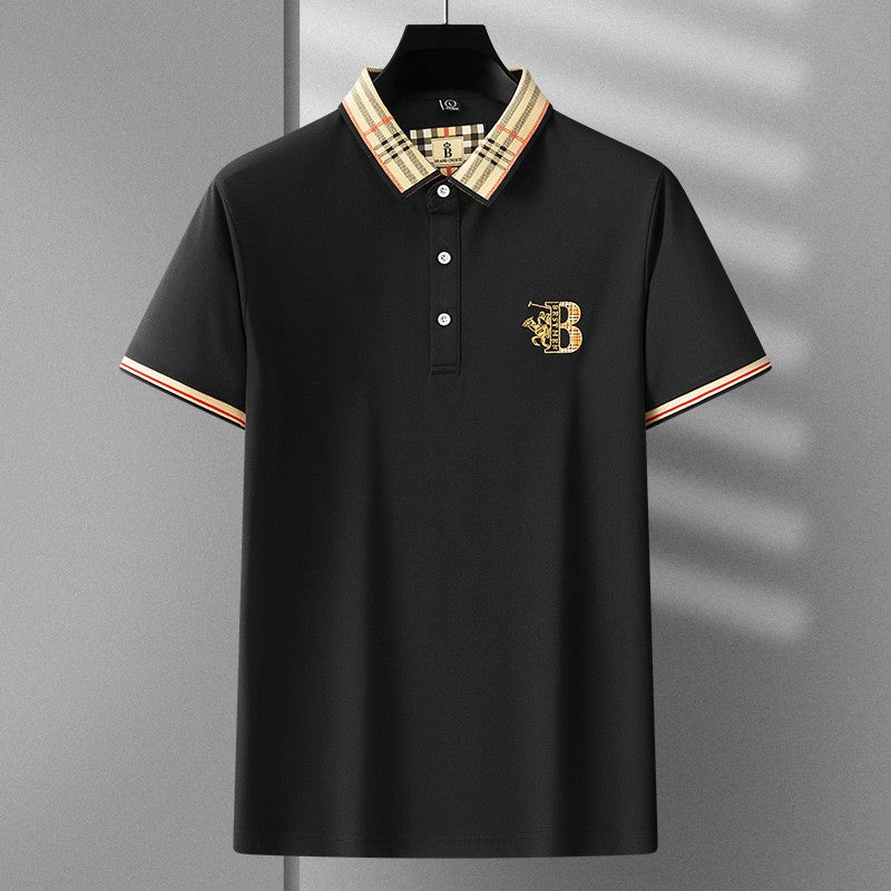 2025 new luxury men's short sleeved summer high-quality designer boutique brand embroidered polo shirt business casual T-shirt