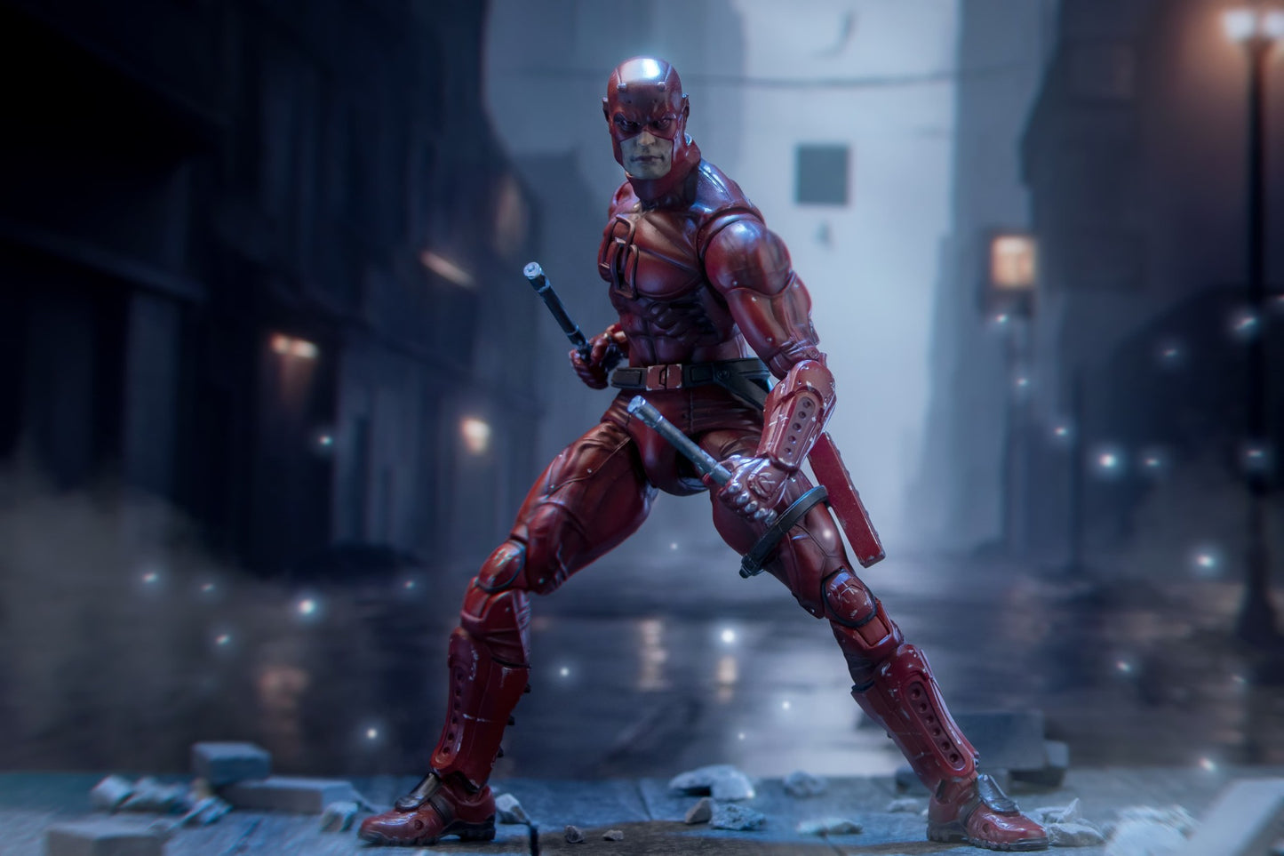 Mafex Daredevil Action Figure 223 SHF KO Version PVC Statue Comic Collection Spiderman Themed Gift Toy for Ages 15+