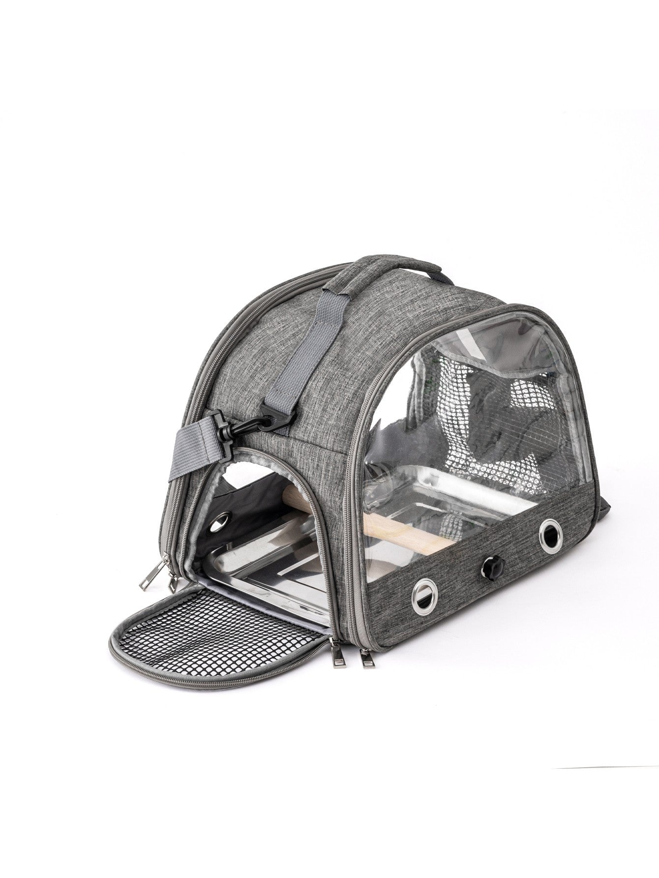 Bolsa de transporte portátil para pássaros pequenos, para papagaios, periquitos, com janela lateral de acesso, dobrável, para uso externo