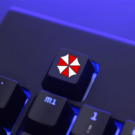 Keycap Personalizada 1pc Teclas Biohazard Umbrella PBT Metal Teclas Teclado Mecânico