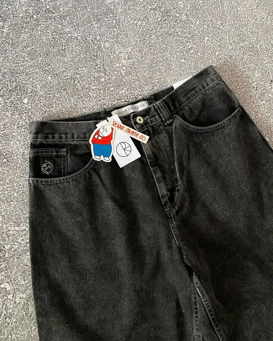 Retro Hip hop Embroidery Graphic Pants Cartoon Streetwear Denim Shorts Y2k Baggy Jorts Harajuku Gym Basketball Shorts Men