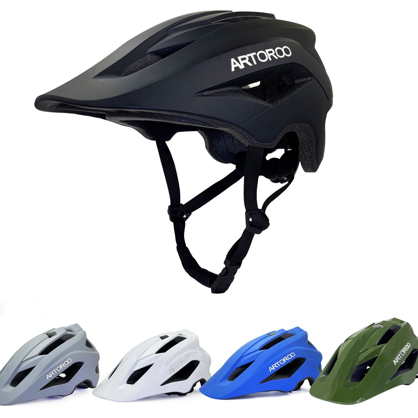 1PC ARTOROO Adult Mountain Bike Helmet, Integrally-Molded Ultra-light MTB Bicycle Helmet for BMX JUMP DOWNHILL