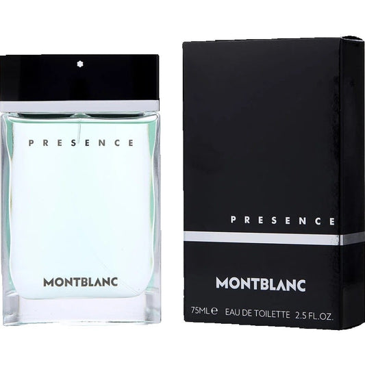 Mont Blanc Presence men Eau De Toilette Spray (New Packaging) 75ml Tester Covered or uncovered, random packaging is rudimentary