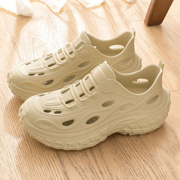 Men's Summer Clogs, Beach Shoes, Non-Slip, Anti-Odor, Baotou Women's Sports and Leisure Driving Sandals, Men's Outdoor River Tracing Shoes, Men's