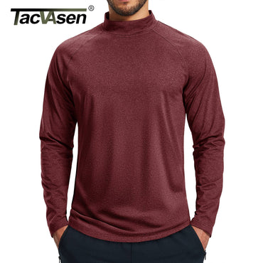 TACVASEN Men's Thermal Shirts Long Sleeve Micro-fleece Fleece Lined Base Layer Undershirts Athletic Warm Winter Workout Top