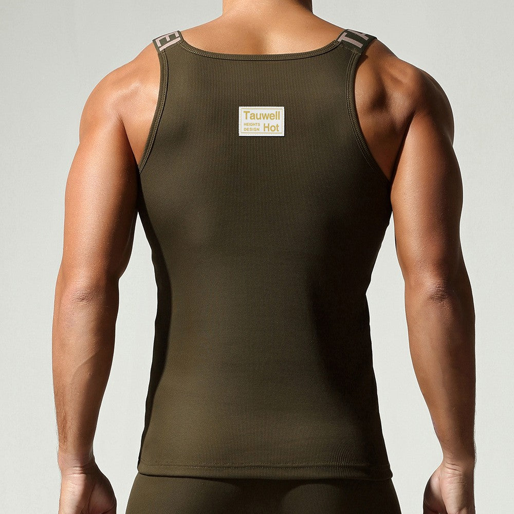 TAUWELL Fashion Men Tank Tops Sleeveless Tops Summer Undershirt for Gym Casual Wear Skinny Streetwear O-neck Male Vests 2025