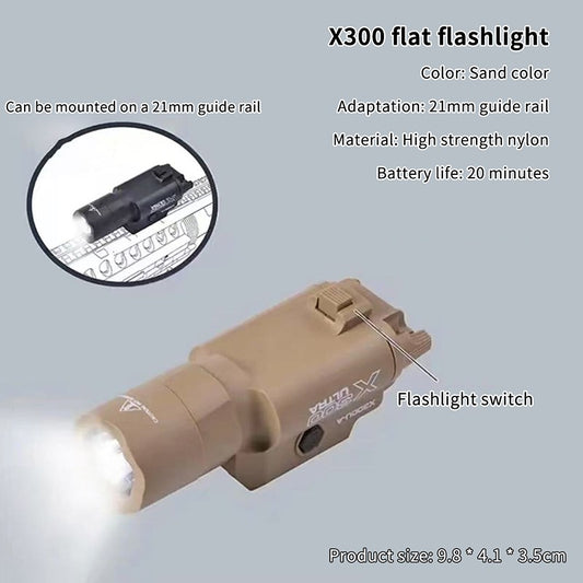 High-power Flashlight X300U-A Multi-Functional Tactical Light Fits 20mm Rail For Toy Airsoft Guns Hunting CS Matches & Wargames