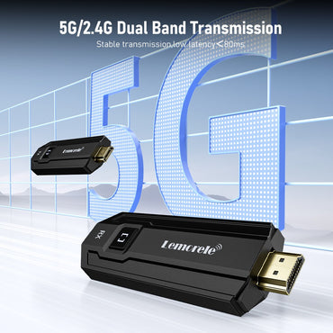 Transmissor e Receptor HDMI sem fio Lemorele 1080P Reunião Transmissor de Áudio Bluetooth para Laptop TV Projetor Monitor Câmera