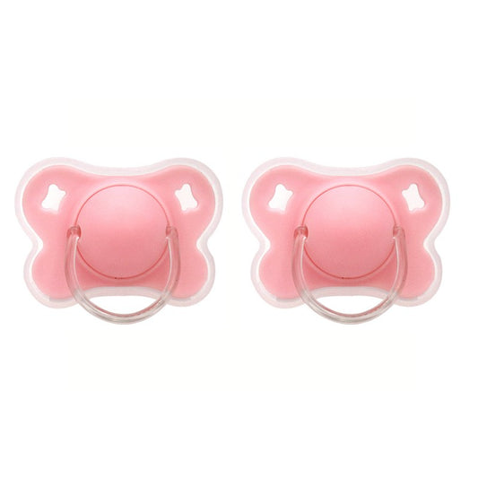 4-Color Silicone Baby Pacifier with Thumb & Round Nipple,Daily Use Flower Design Soother Pacifier with Cover for Kids