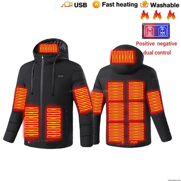 Heated Jackets Men's Women's Heating Jackets USB Electric Heating Jacket 13 Areas Heated Vest Thermal Clothing Coat Winter