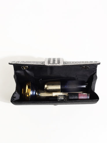 Luxury Glitter Evening Handbag, Rhinestone Evening Bag, Elegant Shiny Banquet Purse