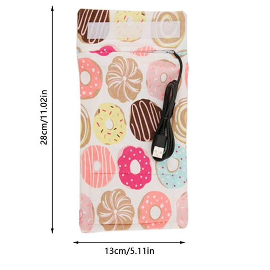 USB Milk Water Warmer Travel Stroller Insulated Bag Baby Nursing Bottle Heater Portable Heated Insulated Storage Bag BPA
