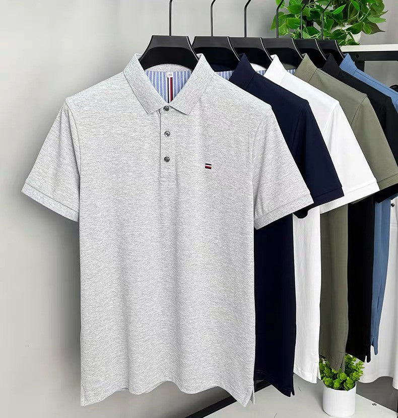 Summer luxury brand short sleeve POLO shirt men's fashion custom design embroidered top comfortable breathable casual T-shirt