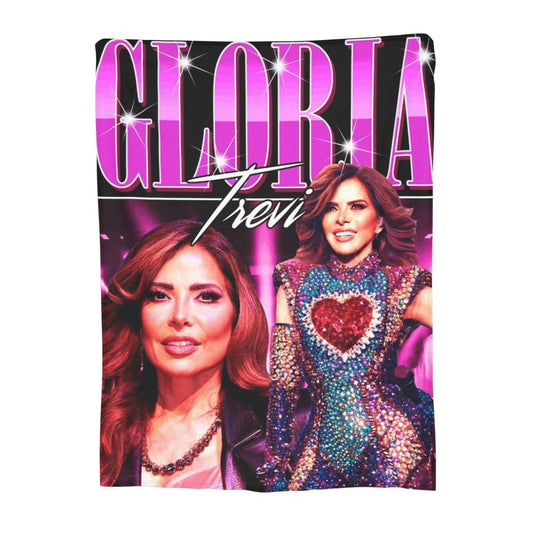 Gloria Trevi - De Pelicula Album 2013 Blanket Fleece Sofa Throw Blanket Breathable for Home Bedroom Throws Bedspread Quilt