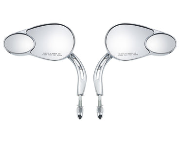 5/16" Split Vision Rearview Side Mirror Motorcycle For Harley Road King Electra Glide Fat Boy 114 Heritage Softail Sportster 883