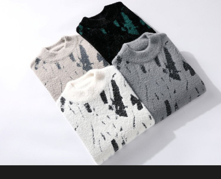 Brand Clothing High Quality Fashion Sweaters/Male Loose Casual Knitted Pullover/Man Casual Round Neck Sweaters M-3XL