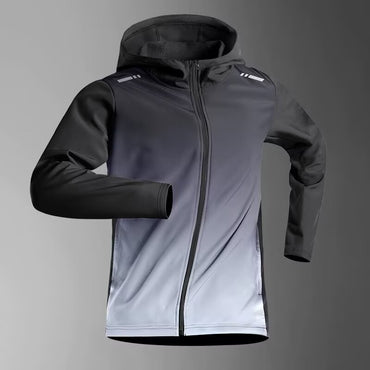 Quick Dry Men's Cycling Jacket Sports Running Outdoor Fitness Hooded Waterproof Motorcyclist Coat Gym Outdoor Skin Windbreaker