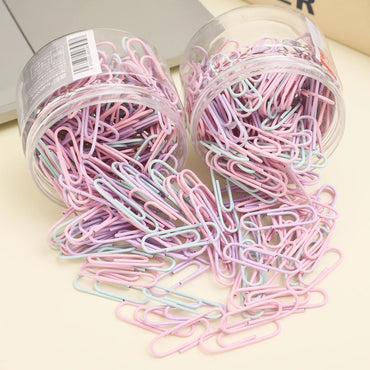 Portable Mini Color Paper Clips Metal Paperclips Binder For Paper Text Photo Cards Marking Clips Home Office Stationery