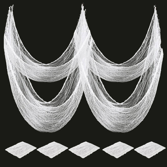 Halloween Horror Bloodstained Indoor Spooky Black Spider Web Gauze Haunted House Hallway Hanging Scary Gauze Decorations