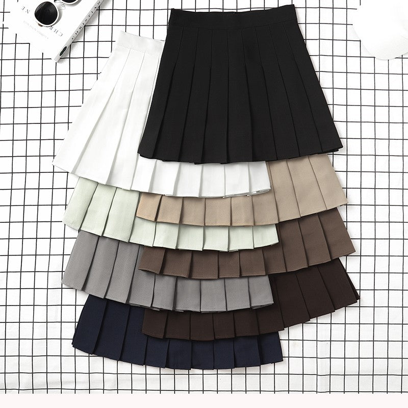 Brown Skirt Ladies 2022 Summer Clothes Women's High Waist Harajuku Korean Style